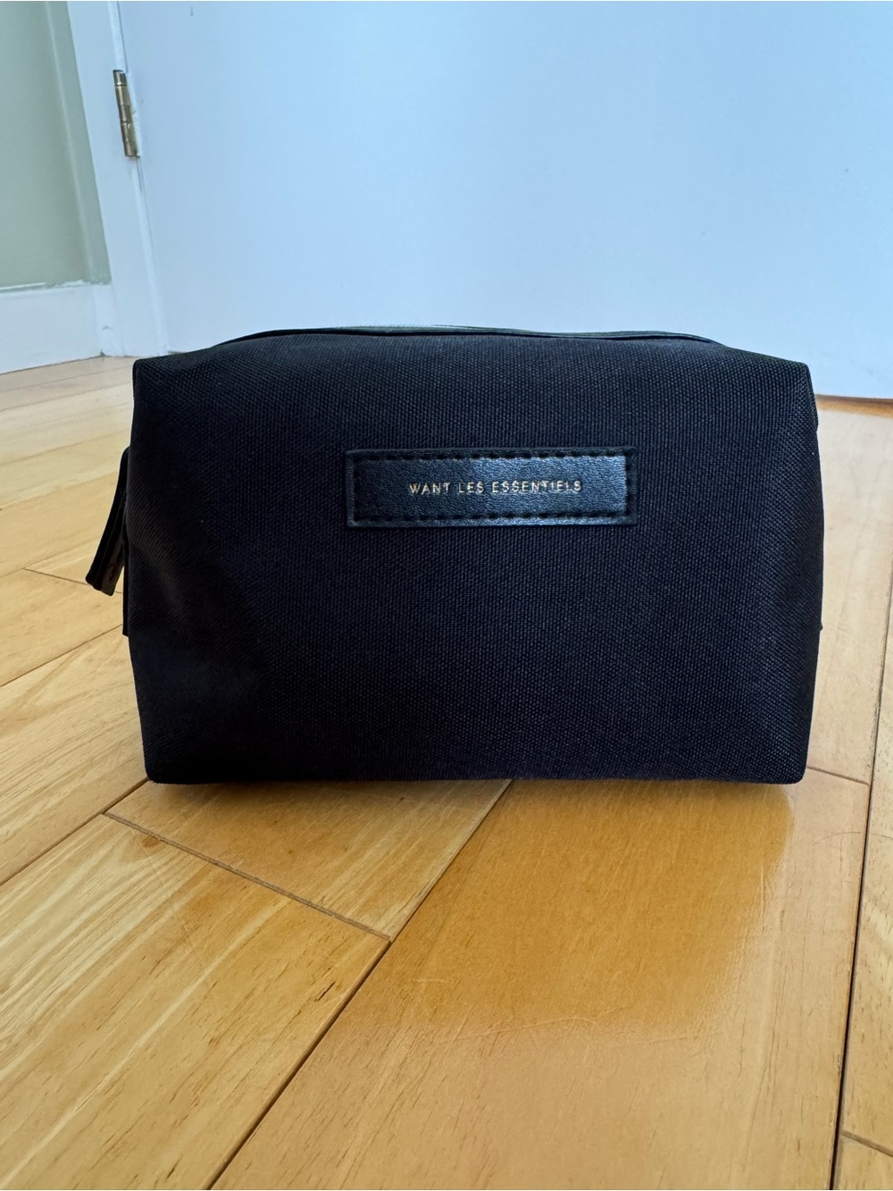 WANT Les Essentiels Black Canvas Toiletry Pouch